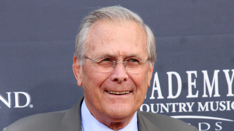 Donald Rumsfeld attends a music event