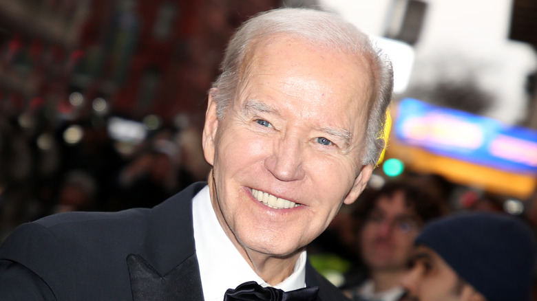 President Joe Biden smiling at an event