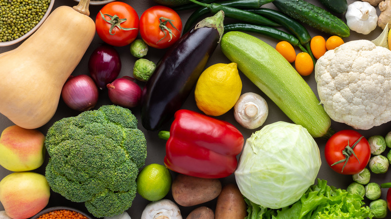 vegetables in store