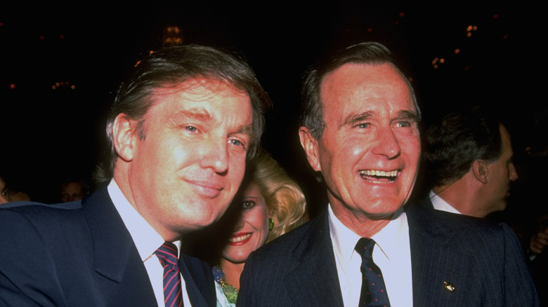 Donald Trump and George H.W. Bush
