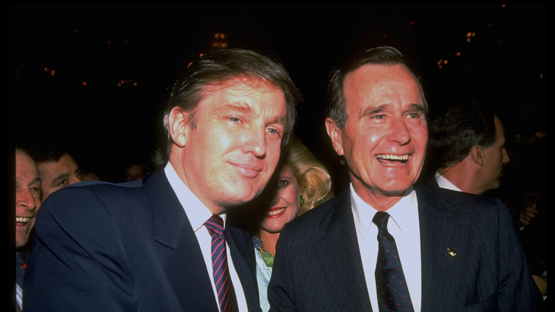 Donald Trump and George H.W. Bush