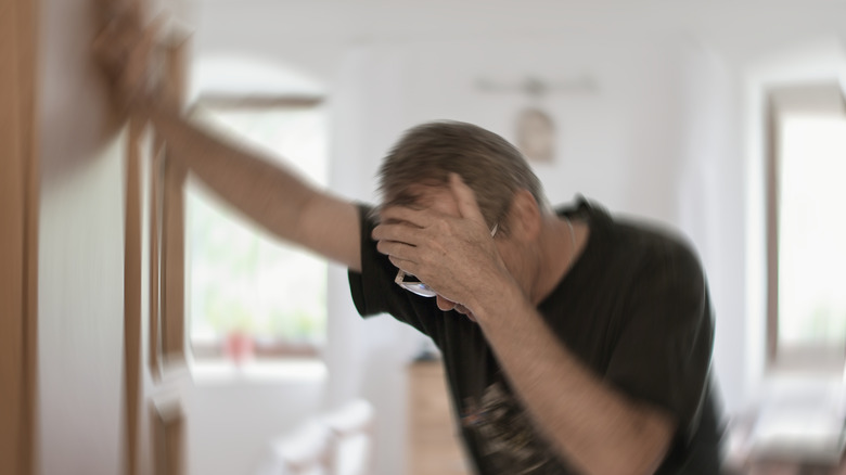 Man with stroke symptoms