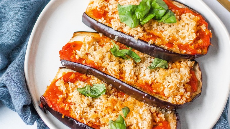 eggplant served