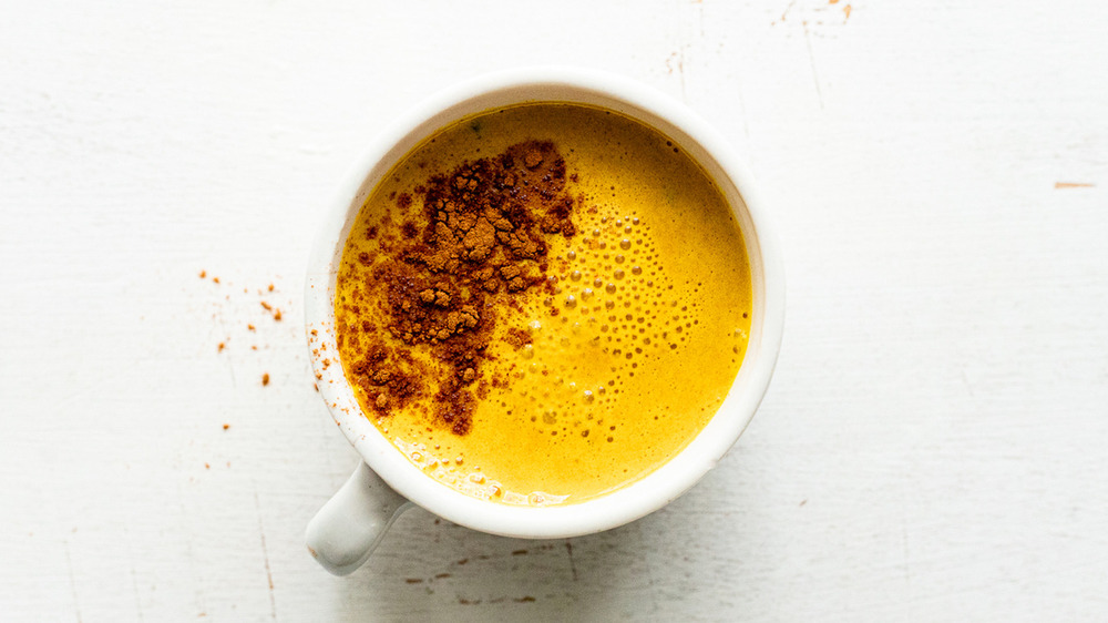 golden milk with turmeric