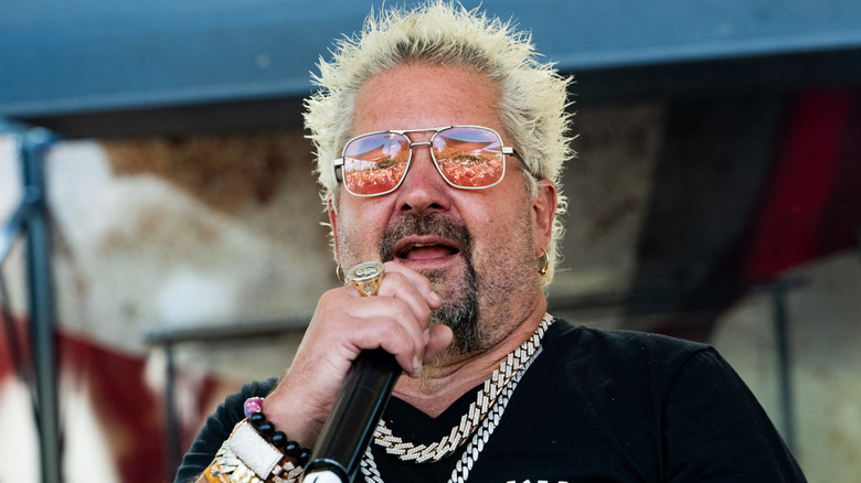 Guy Fieri attending day 2 of Stagecoach Festival