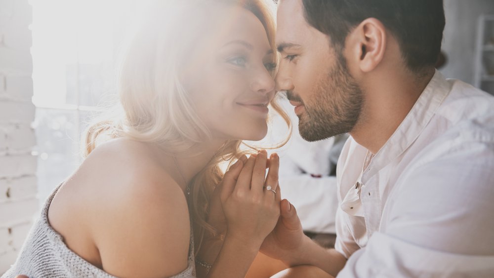 happy romantic couple