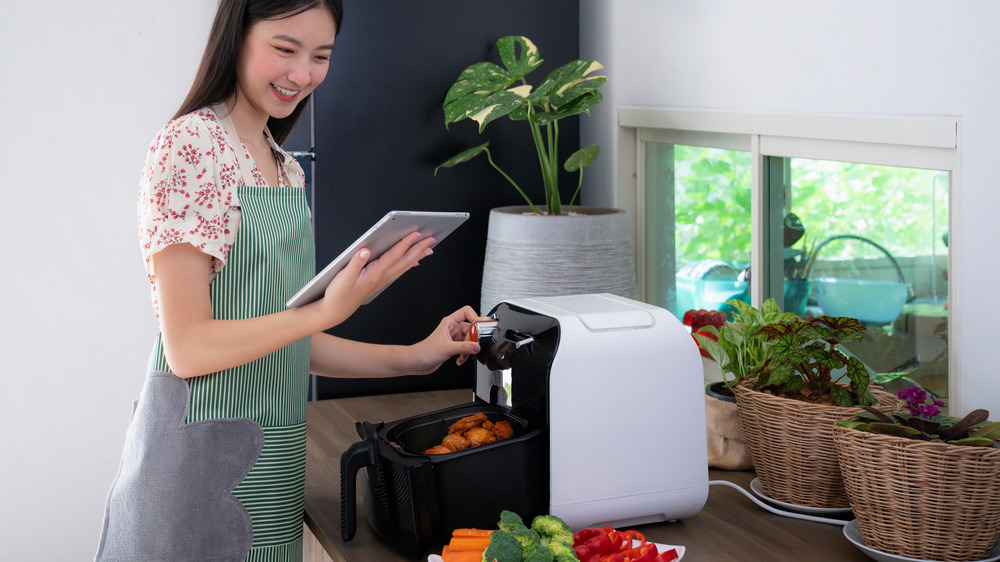 cooking up different dishes in air fryer