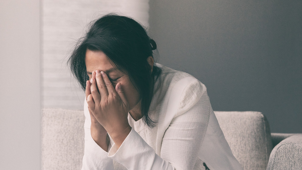 depressed woman