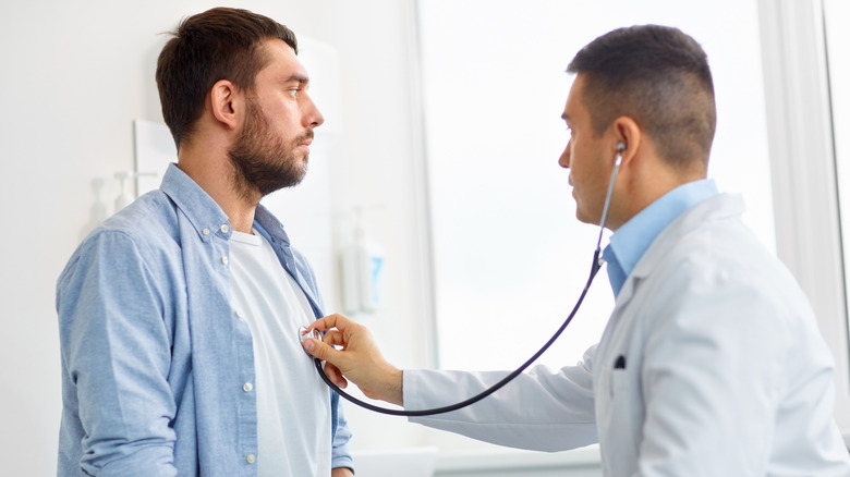 man at doctor's