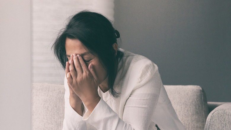 depressed woman