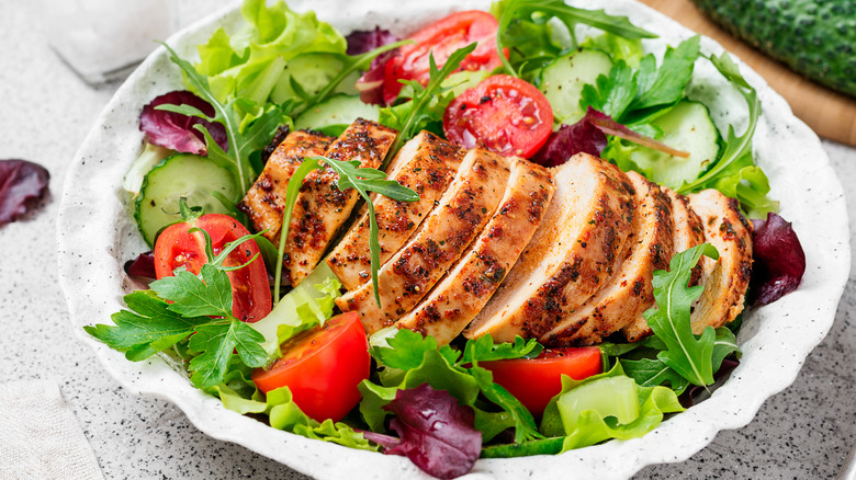 grilled chicken breast salad