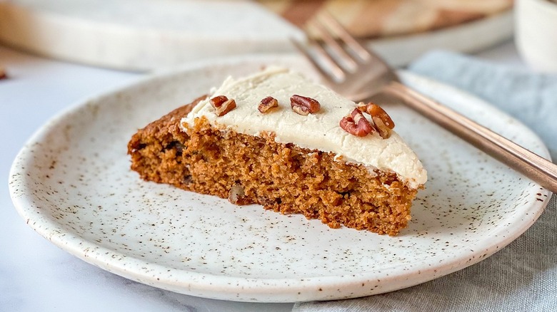 spice cake on plate
