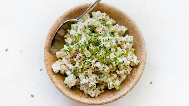 chicken salad in bowl