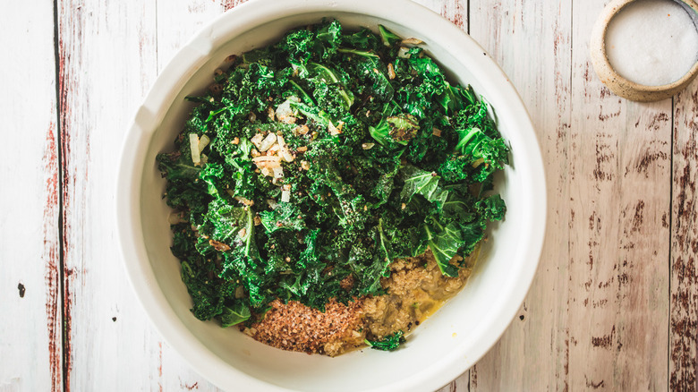 kale quinoa cake ingredients