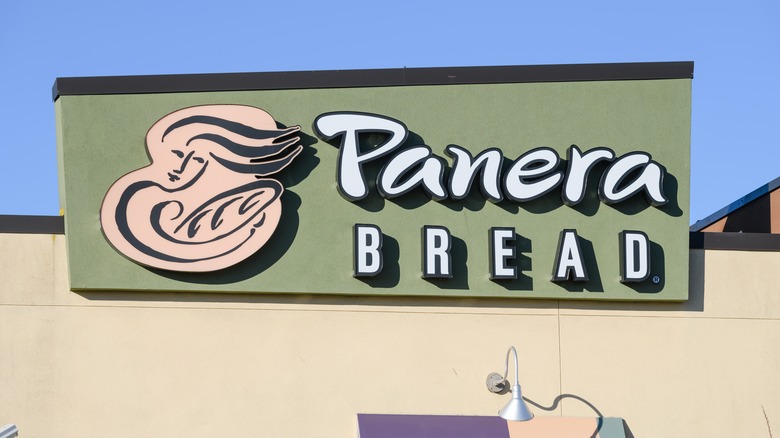 a Panera Bread sign