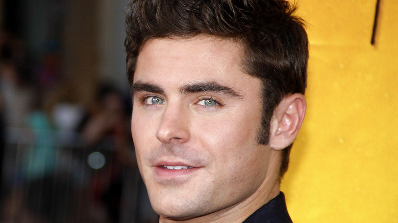 close-up of Zac Efron 