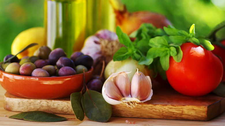 ingredients for the Mediterranean Diet