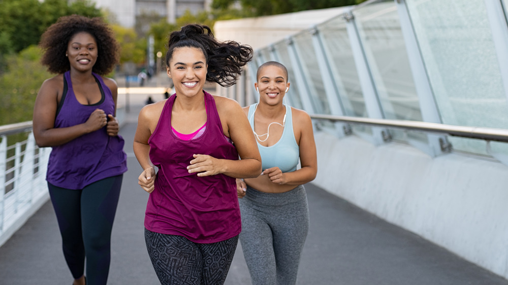 Women running