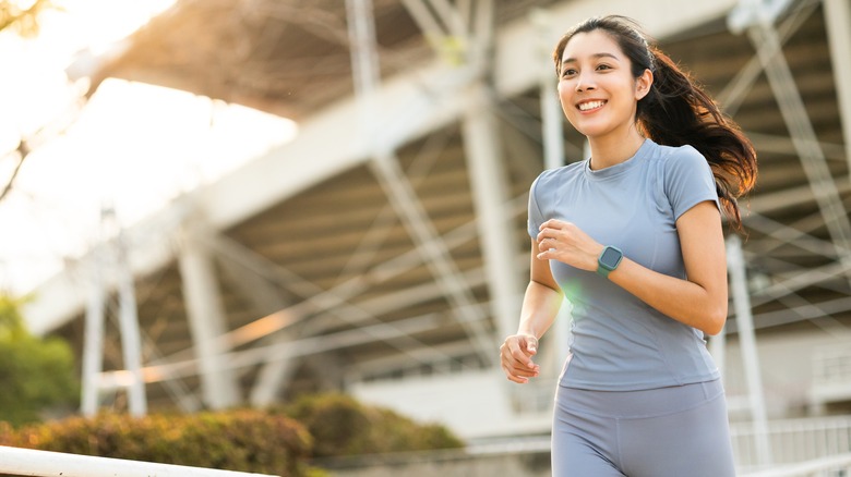 woman running