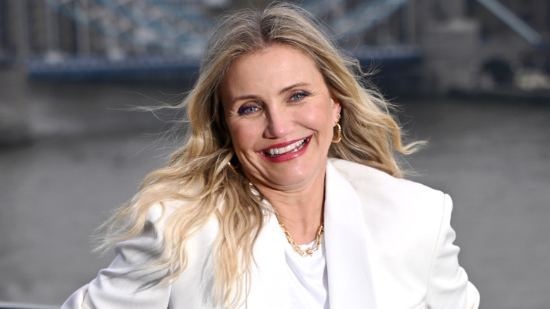 Cameron Diaz attending the photocall for "Back In Action" at Cheval Three Quays