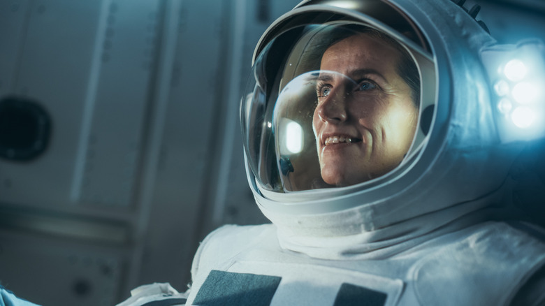 astronaut wearing space suit