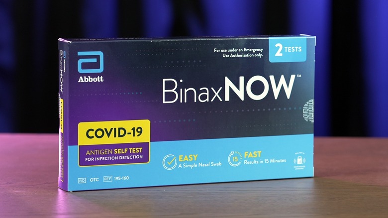 BinaxNOW COVID-19 antigen self test package