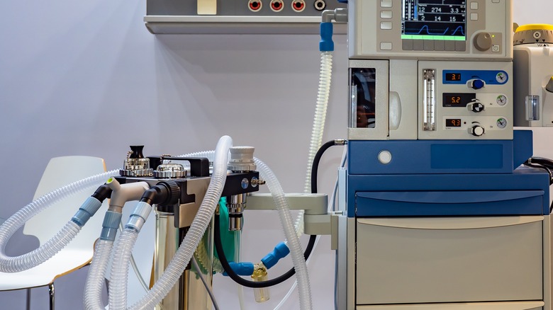 Anesthesia machine in doctor's office