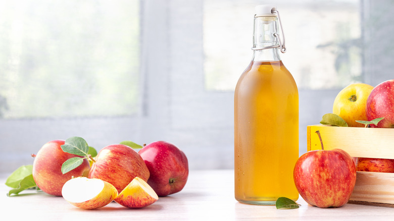 Bottle of apple cider vinegar