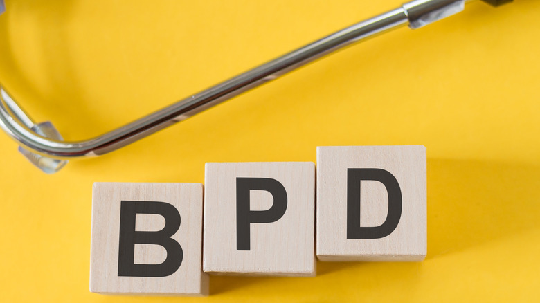 blocks spelling "BPD"