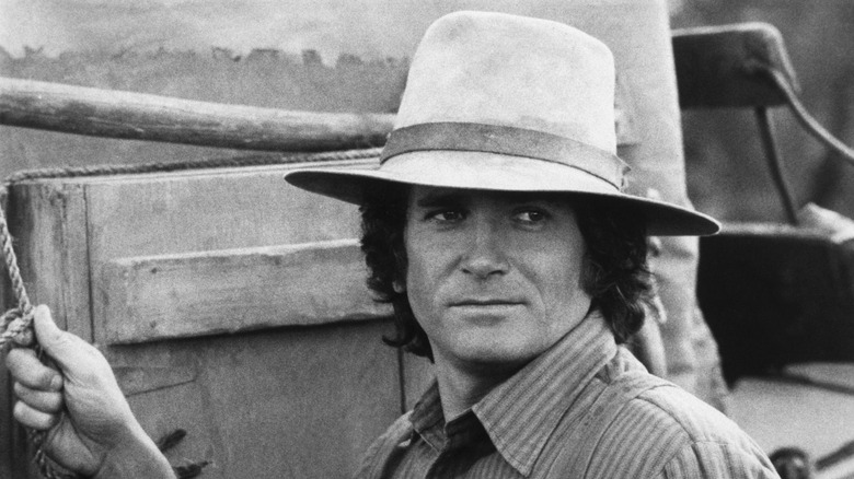 Michael Landon in a fedora