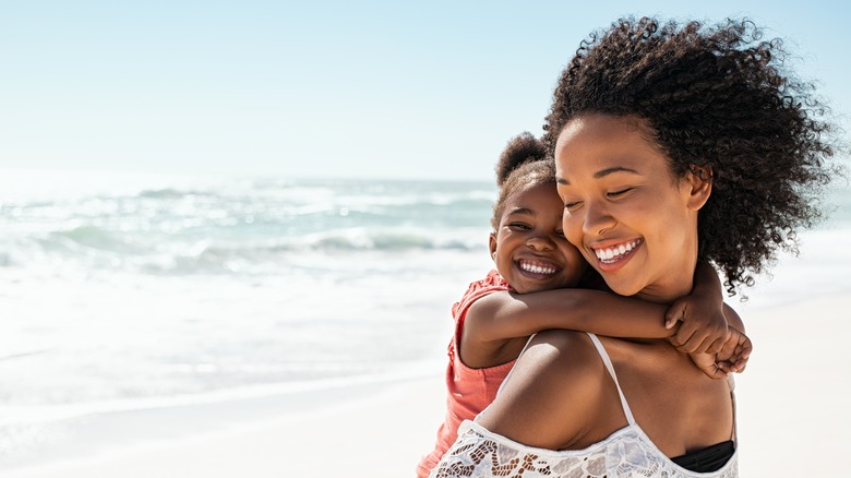 A woman and her daughter