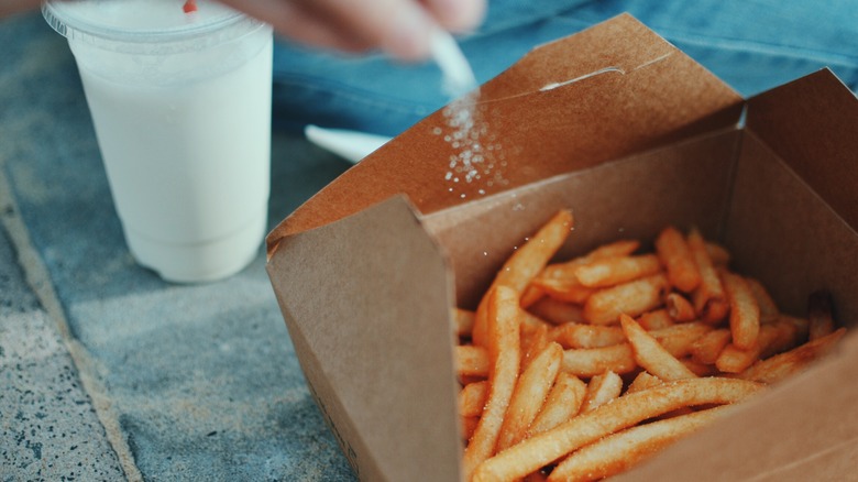 Salt french fries