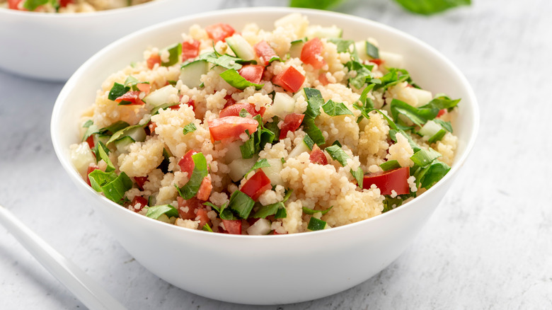 Tabbouleh in a bowl with couscous