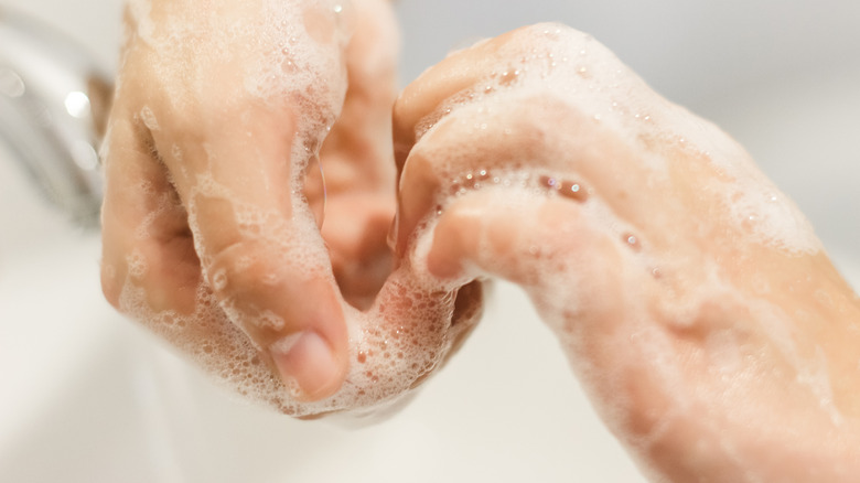 cleaning under fingernails