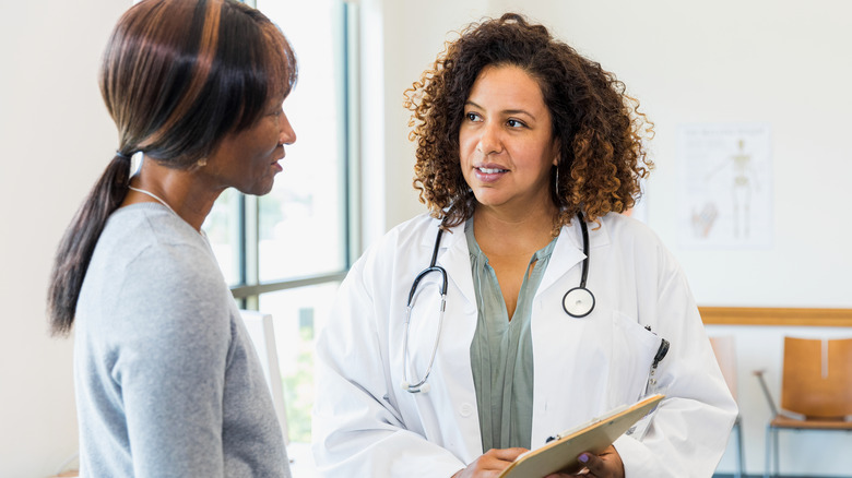 doctor meeting with a patient