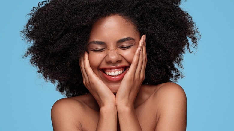 Woman laughing