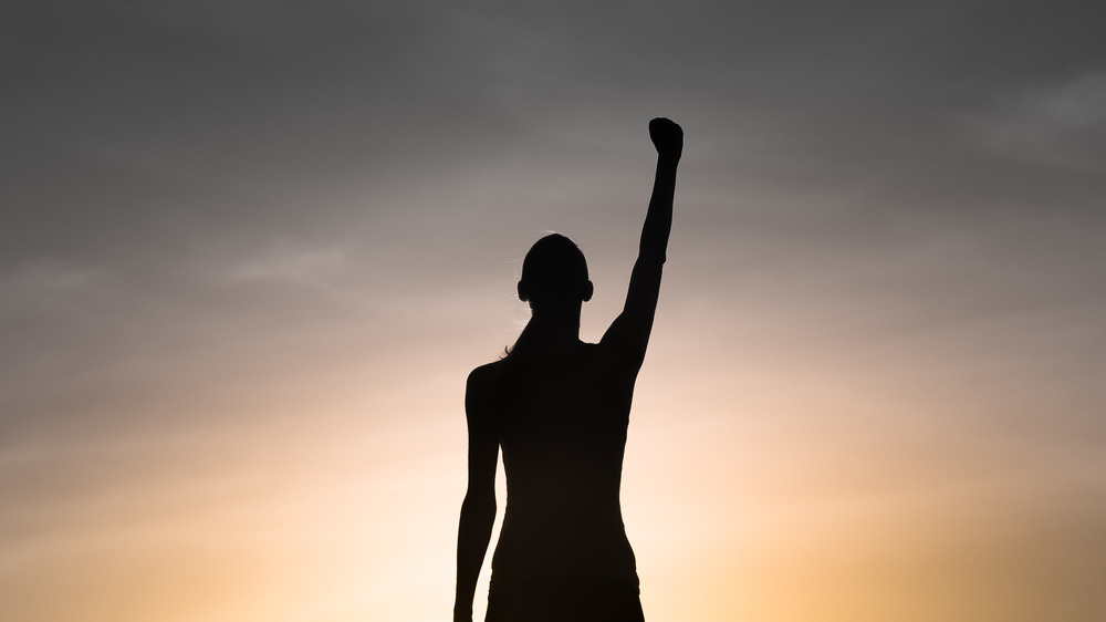 happy healthy strong woman