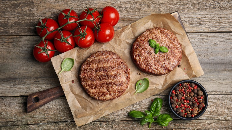 Grilled hamburgers