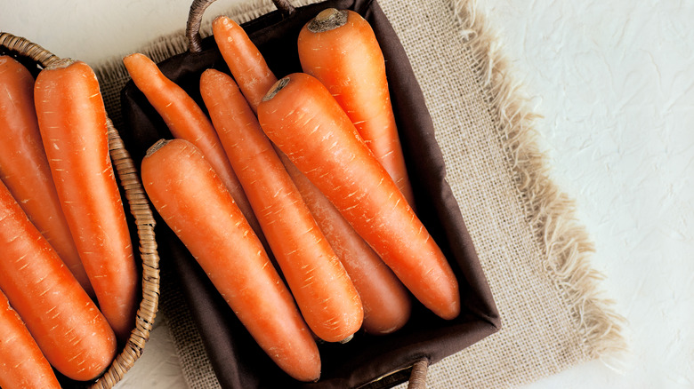 carrots in a basket