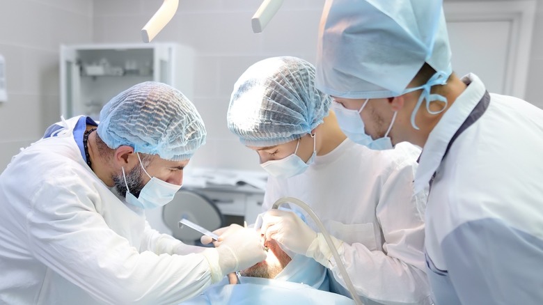 patient in surgery under anesthesia