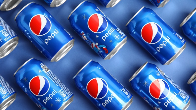 cans of Pepsi
