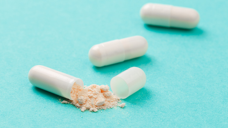 An open probiotic capsule