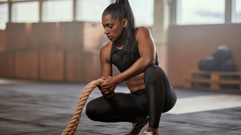 woman in gym