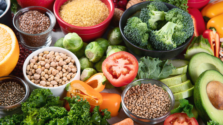 High-fiber foods