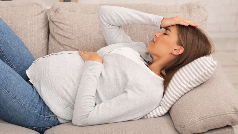pregnant woman with fever