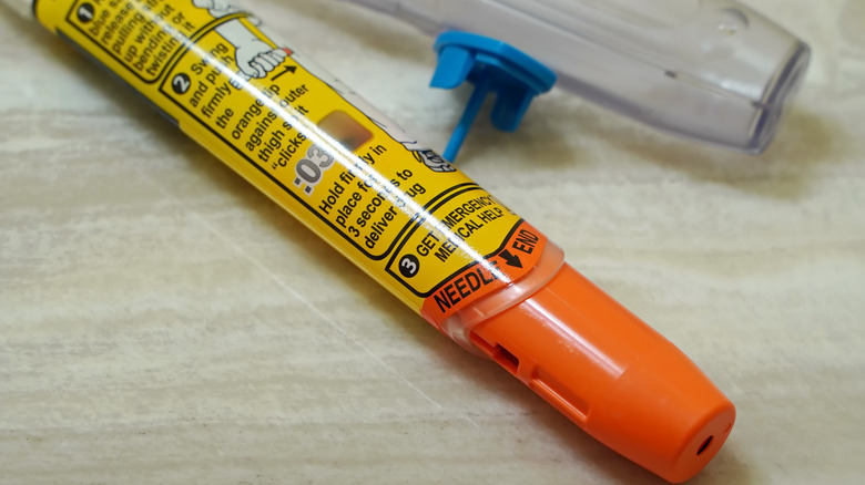 Close up of EpiPen