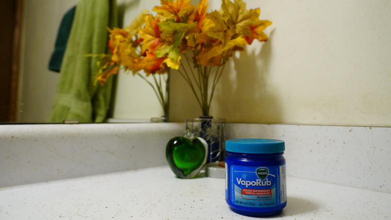  Vicks VapoRub on table