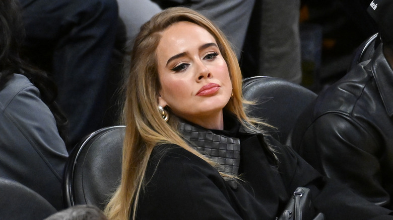 Adele at an athletic event