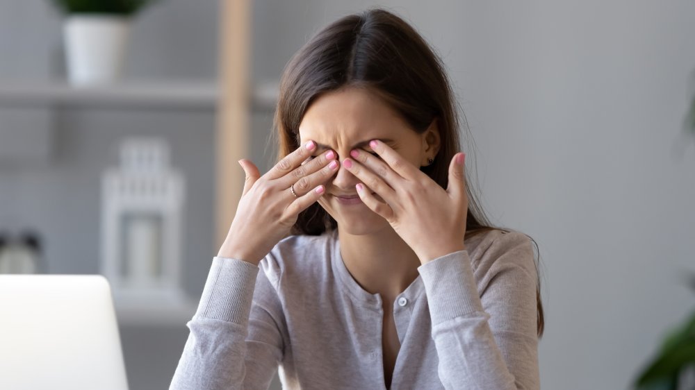 Tired woman
