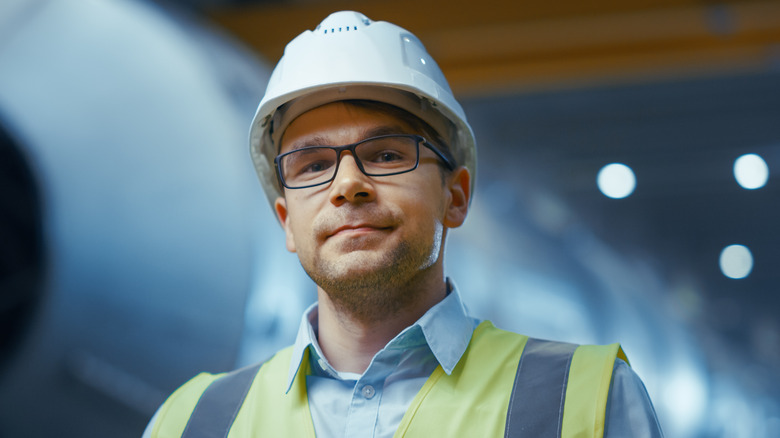 man wearing helmet